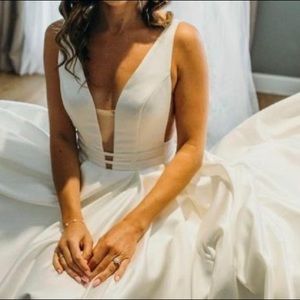Beautiful custom made wedding dress